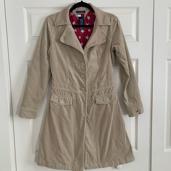 Tommy Hilfiger Jackets & Blazers - Tommy Girl Jeans Long Beige Coat